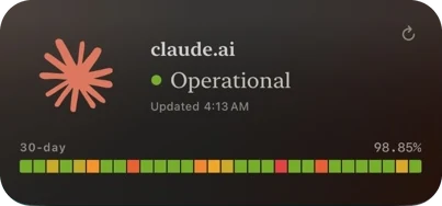 Claude 状态小组件，中号